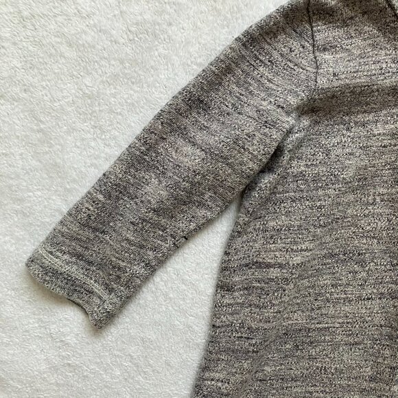 Petit Bateau Toddler Baby Dress 12M | VGUC Grey 100% Cotton Long-Sleeved Fall - Picture 3 of 16